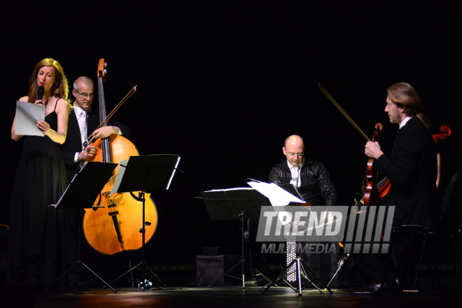 Tango evening of French musicians held at Heydar Aliyev Center. Azerbaijan, Baku, 5 May 2016 